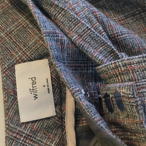 Wilfred Tie-Front Check Pants - Picture 5 of 6